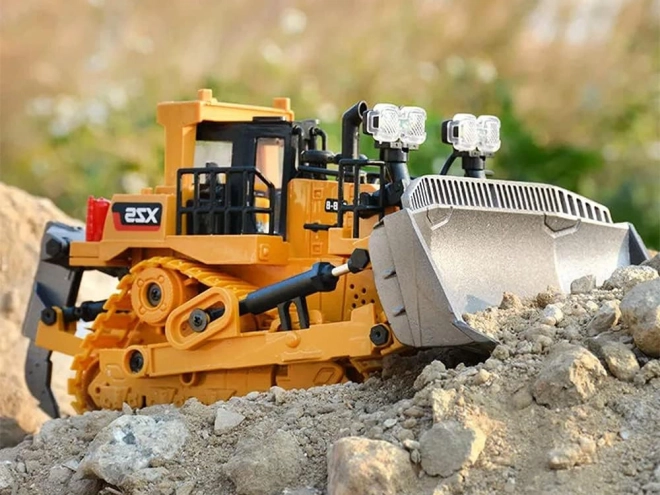 Ferngesteuerter Baustellen-Bulldozer mit beweglichem Arm