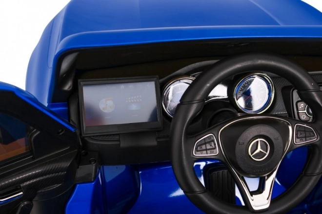 Mercedes Benz Klasse X für Kinder Blaue Farbe + Fernbedienung + 4x4 + MP4 + Gepäckträger + EVA