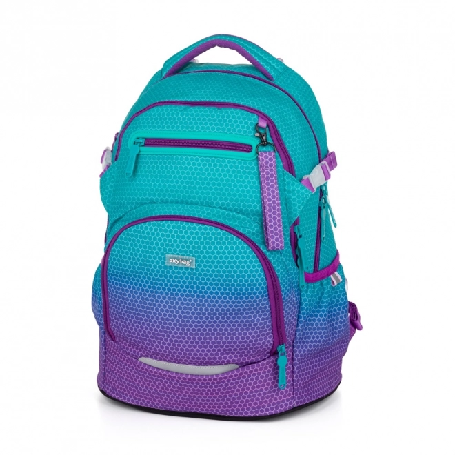 Schulrucksack OXY Ombre Blau - Pink