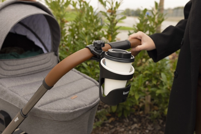 Getränkehalter für Kinderwagen - Deluxe, Schwarz