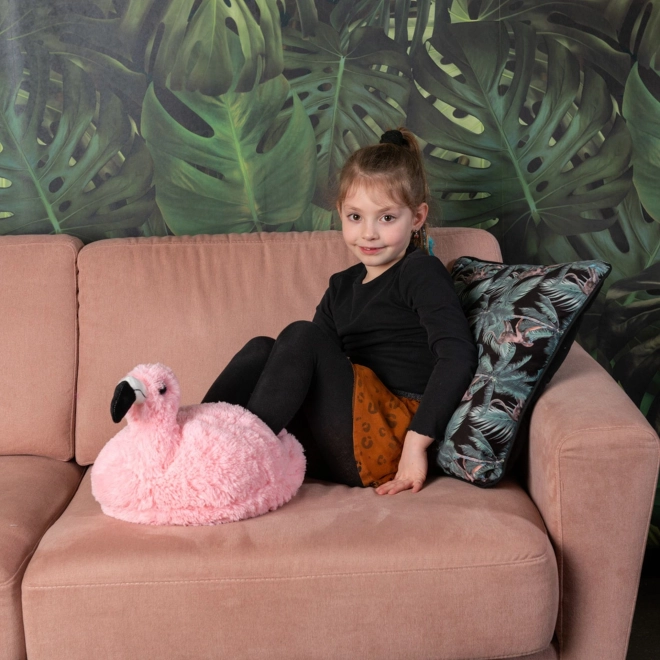 Cozy Noxxiez Plüsch Flamingo Wärmeschuh