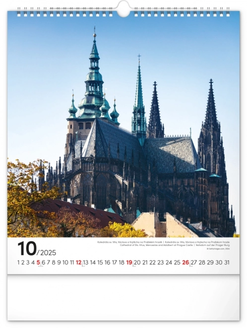 Wandkalender Prag 2025