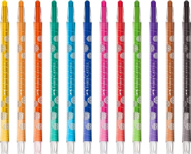 Faber-Castell Wachsmalstifte Twist 12 Farben