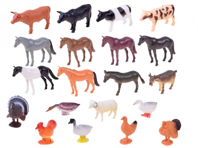 Bauernhof Tiere 20 Figuren Set