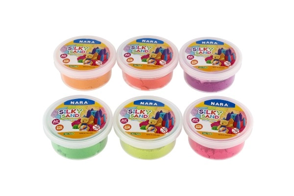 Set aus sechs bunten Sanden