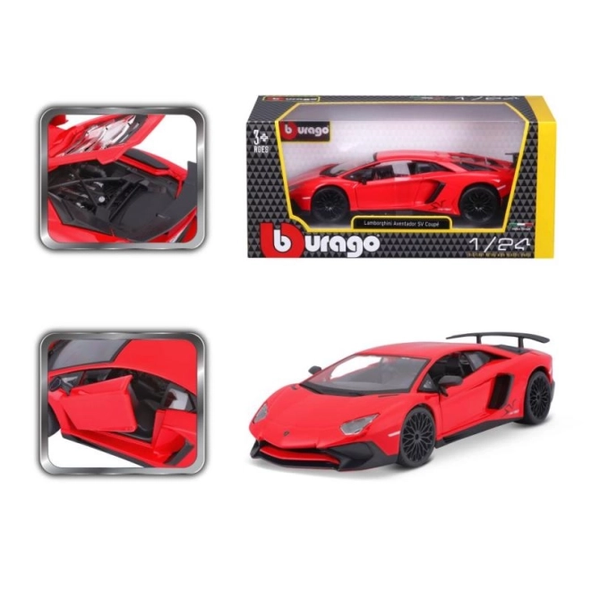 Lamborghini Aventador Modellauto Rot