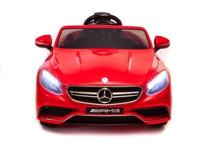 Elektrisches Auto Mercedes S63 AMG Rot