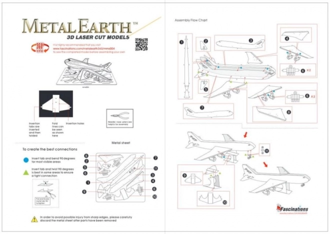 3D-Puzzle Modellflugzeug Boeing 747