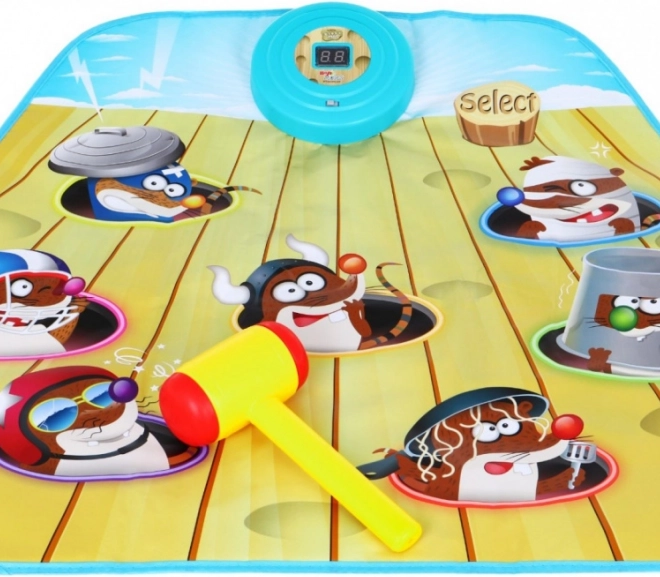 Spiel Hau-den-Maulwurf – interaktive Matte mit Hammer für Kinder ab 3 Jahren