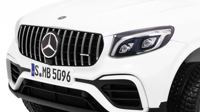 Mercedes GLC 63S Kinderauto Weiß + 4x4 + MP4 + LED + Ökoleder + Langsamer Start + EVA