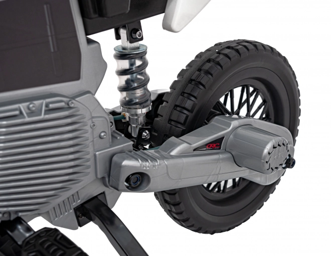 Grünes Kinder-Motorrad mit Batterie, Audiopanel und EVA-Rädern