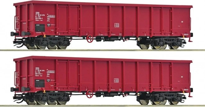 Satz von 2 offenen Güterwagen ČSD