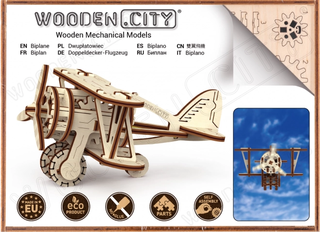 Holzpuzzle 3D-Doppeldecker