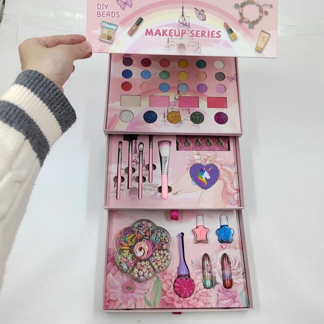 3-in-1-Make-up Schmuckkasten Set für Kinder