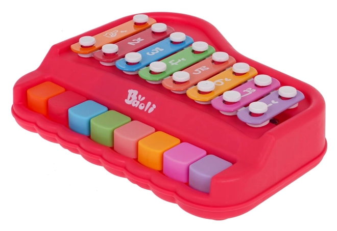 Grünes Klavier und Xylophon für Kinder – Rot