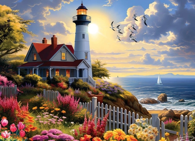 Puzzle COBBLE HILL zum Leuchtturm – 500 Teile