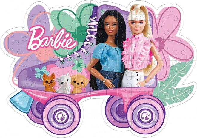 Clementoni Puzzle Umrisse Barbie: Rollschuhlaufen 104 Teile