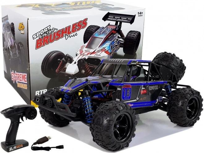 Fernsteuerbarer Offroad-Buggy Blau ENOZE 45 km/h