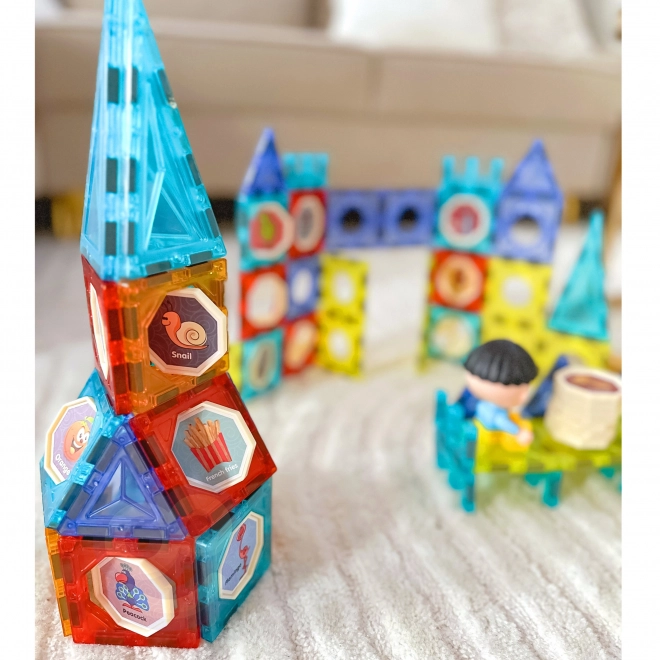 Woopie magnetische Bausteine Schloss 98 Stk