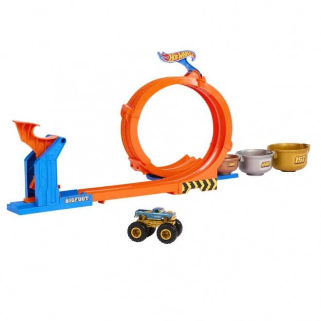 Hot Wheels Monster Trucks Looping-Strecke mit Bigfoot