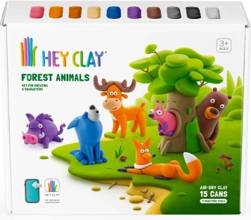 Modelliermasse Hey Clay Waldtiere