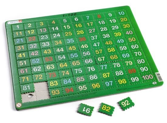 Larsen Lernpuzzle Zählen bis 100 - 100 Teile