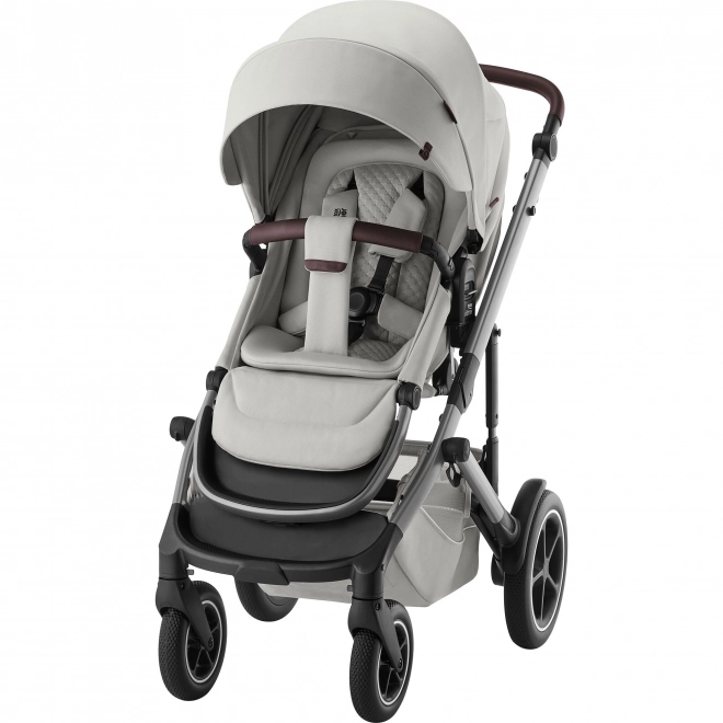 Komplettset Kinderwagen Smile 5Z mit Lux Babywanne in Linen Grey