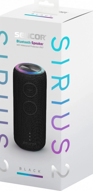 Kabelloser Bluetooth-Lautsprecher Sencor Sirius 2 mit LED-Beleuchtung und TWS-Funktion