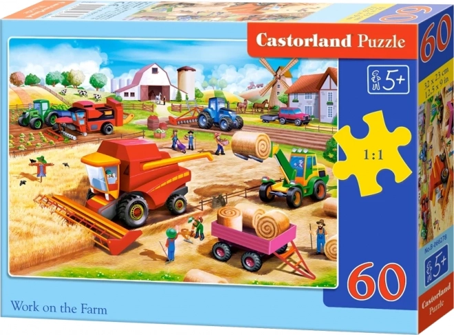 Castorland Puzzle Arbeiten auf dem Bauernhof 60 Teile