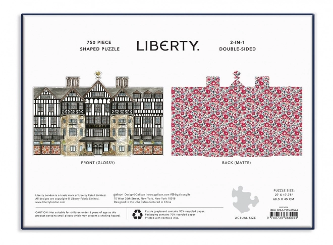 Beidseitiges Puzzle Liberty London Tudor Gebäude 750 Teile