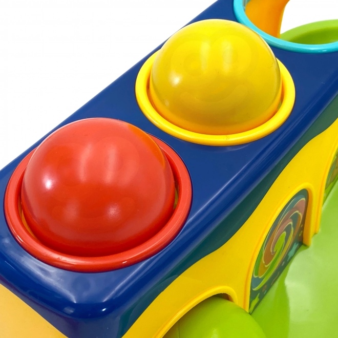 Bunte Holzklopfbank mit Hammer Montessori für Kleinkinder