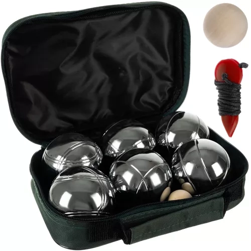 Boules Set mit 6 Kugeln und Tragetasche