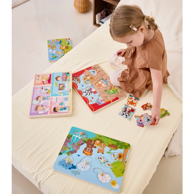 VIGA Puzzle musizierende Tiere