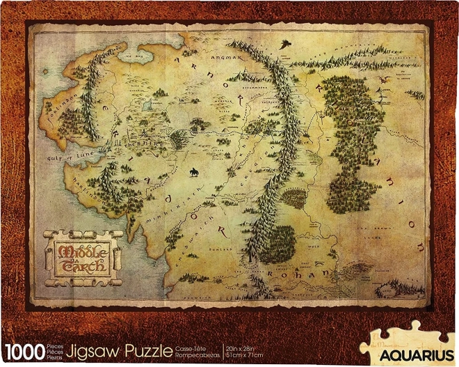 AQUARIUS Puzzle Hobit: Karte von Mittelerde 1000 Teile