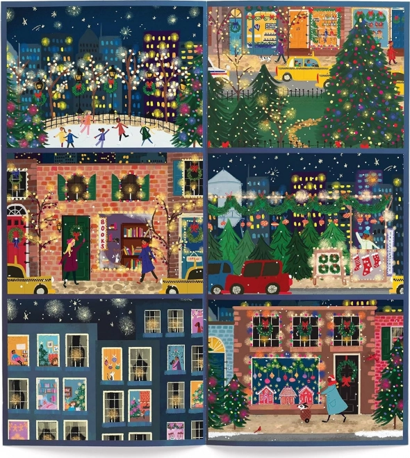 Puzzle-Adventskalender Winterlichter