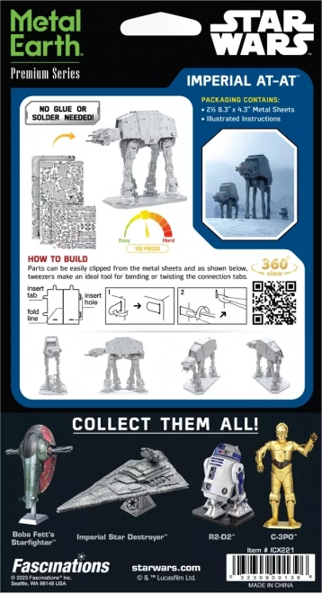 3D Puzzle METAL EARTH Premium Serie: Star Wars Imperiales AT-AT