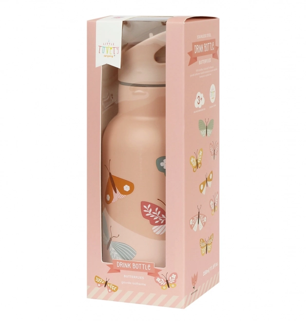 A Little Lovely Company Trinkflasche aus Edelstahl 500 ml – Schmetterling
