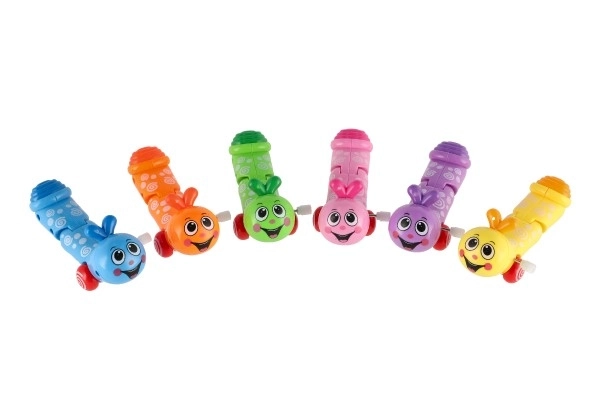 Aufziehbarer Krabbler Wurm 13 cm in bunten Farben