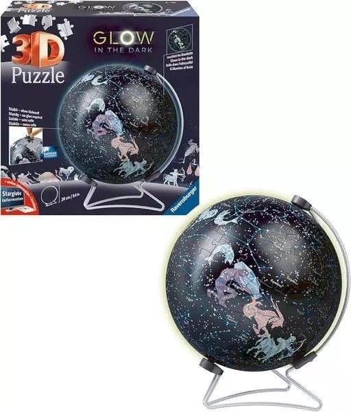 Leuchtender Sterne-Puzzle-Ball Globus