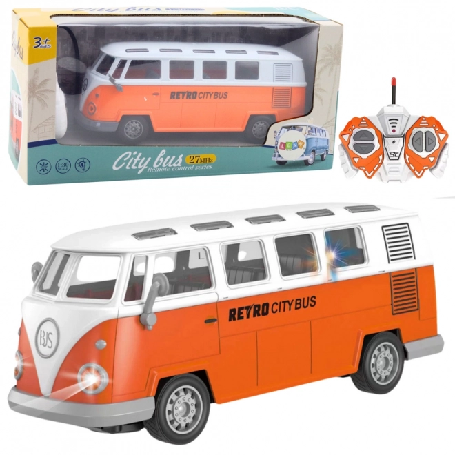 Retro City Bus Ferngesteuerter RC Bus mit Beleuchtung