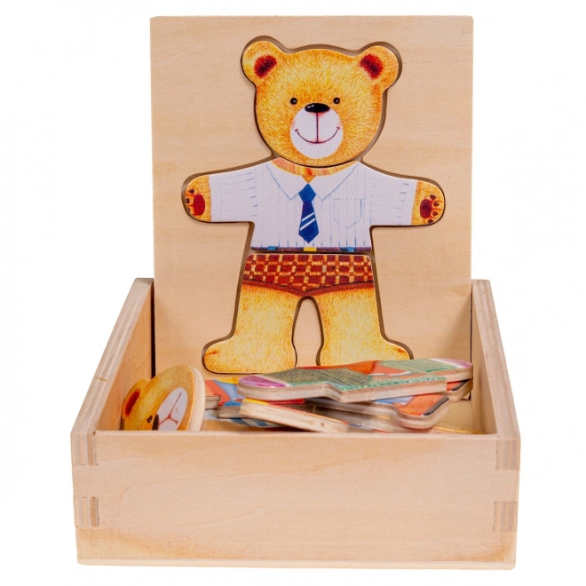 Holz-Puzzle Teddybär Junge