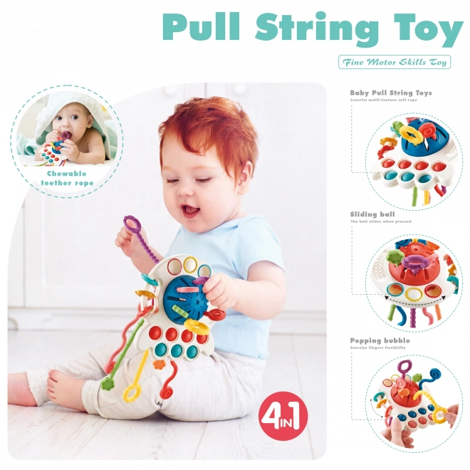 Montessori Sinnes-Spielzeug & Beißring für Babys