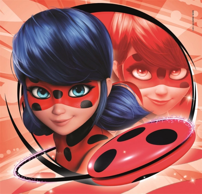 Puzzle Miraculous Ladybug und Schwarze Katze 3x48 Teile