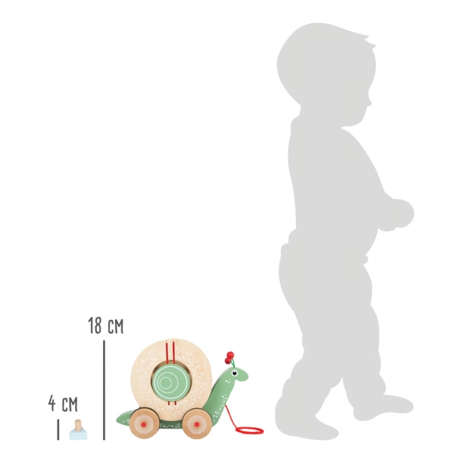 Schnecke mit Montessori Sortierer zum Ziehen