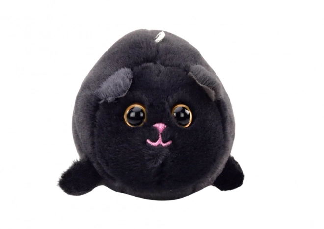 Springender Plüschkatze Schwarz