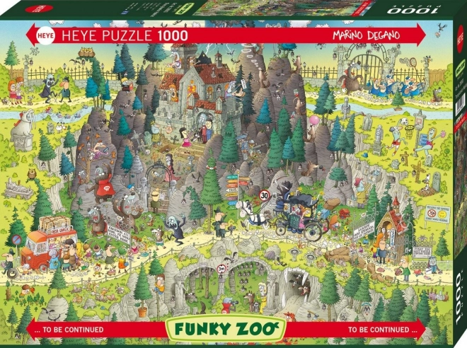 Puzzle Heye Verrückter ZOO: Transsilvanische Ausstellung 1000 Teile
