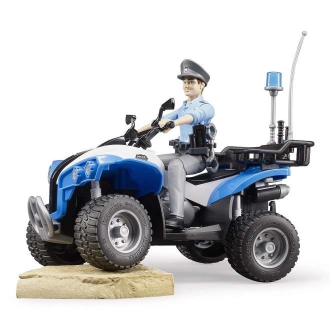 Bruder Polizierenntner Quad mit Figur