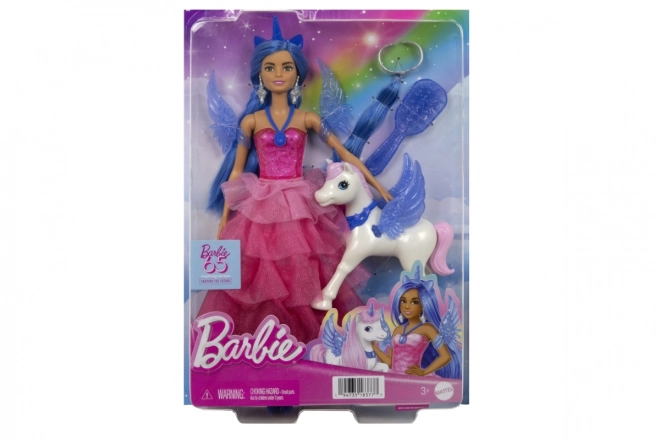 Barbie Prinzessin Sapphire mit geflügeltem Einhorn