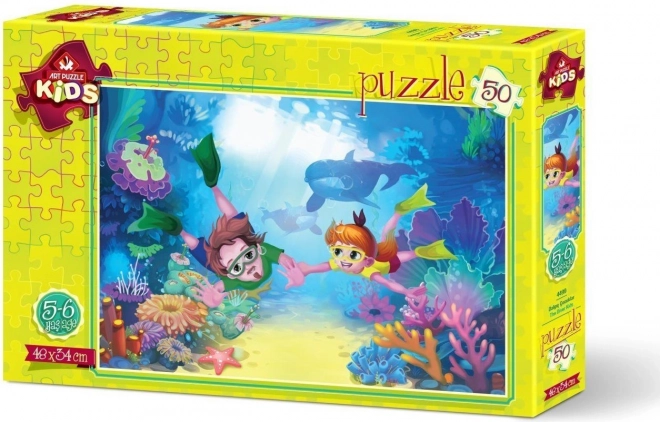 Art Puzzle Taucher Puzzle, 50 Teile