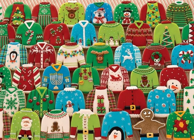 Puzzle COBBLE HILL Hässliche Weihnachtspullover 1000 Teile